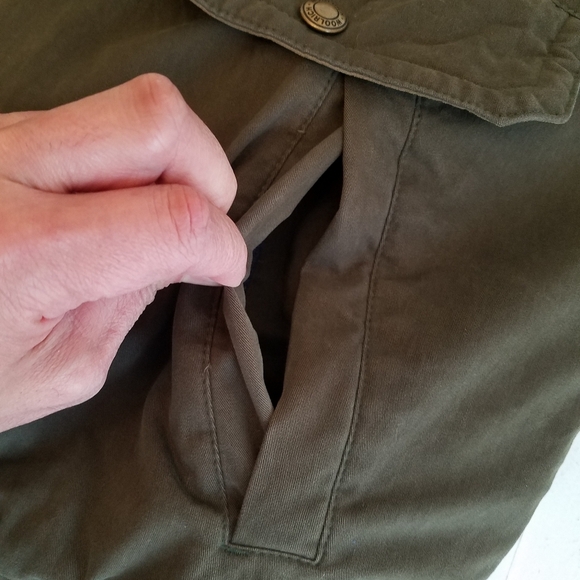 Woolrich Men's Bomber Jacket Thermal Fleece Lined Olive Green Size XL - Picture 13 of 17